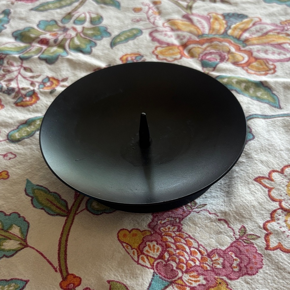 Hallmark Black Candle Holder